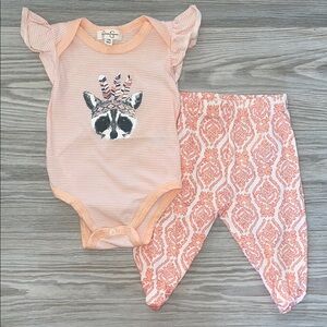 ⭐ Jessica Simpson Baby Girl 2-Piece Outfit 3–6 Months ⭐